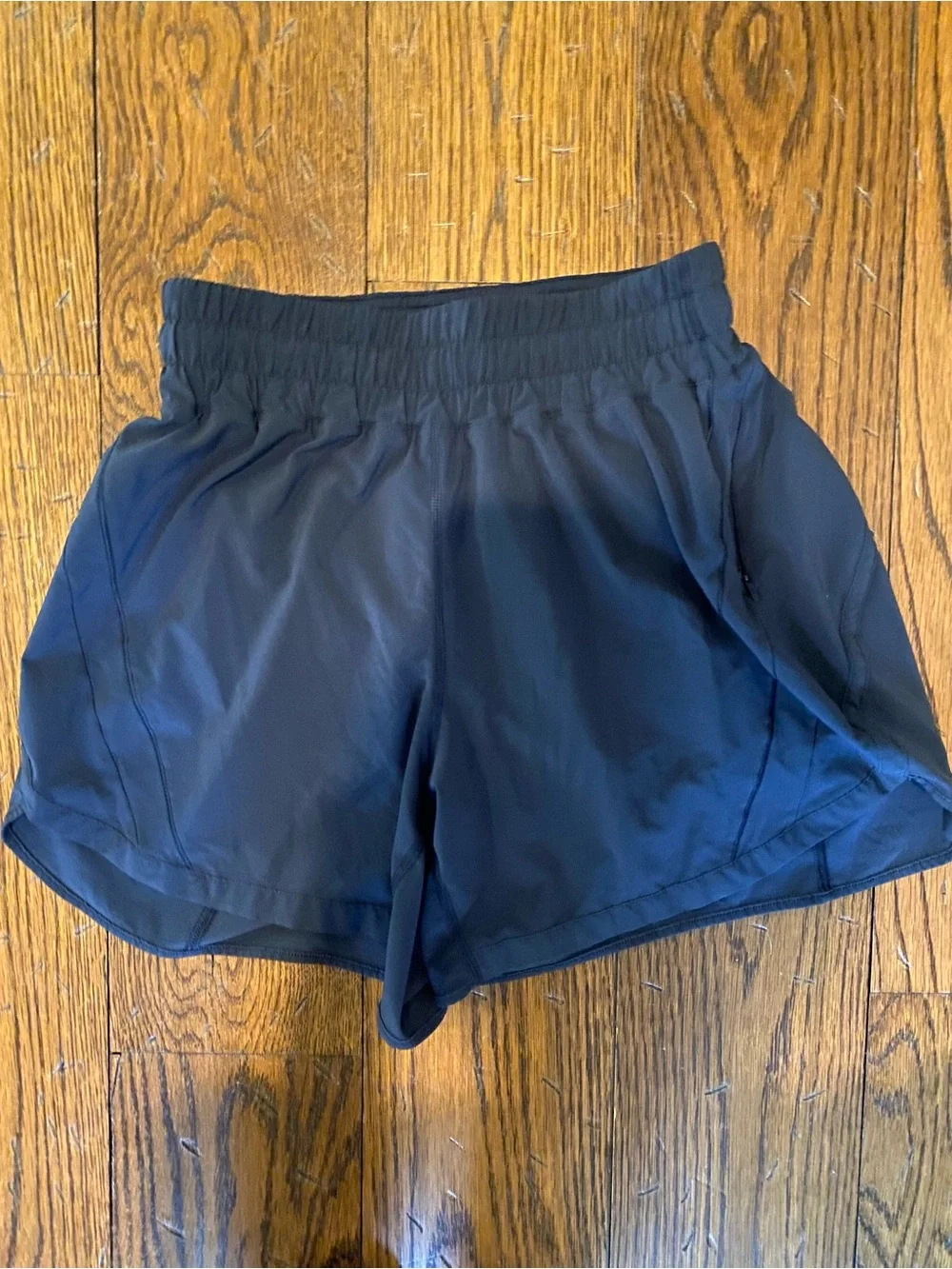 Lululemon Navy Track that Shorts 5”